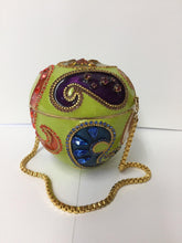 Load image into Gallery viewer, Paisley silver purse