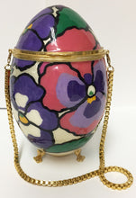 Load image into Gallery viewer, Pansy Vintage Egg Purse
