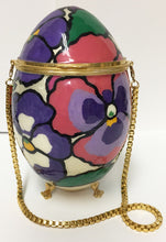 Load image into Gallery viewer, Pansy Vintage Egg Purse