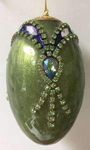 Metallic Olive Ornament