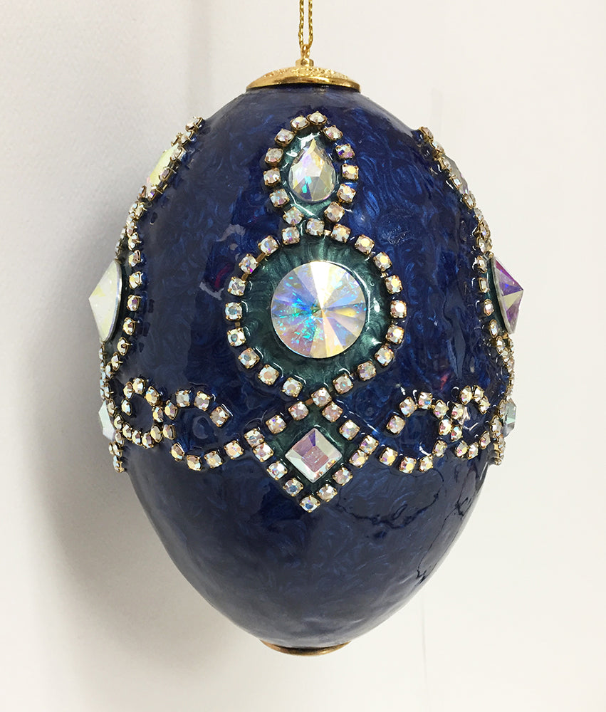 Pearlized Cobalt Rhea Ornament